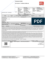 Motor Insurance - Two Wheeler Liability Only: Certificate of Insurance Cum Policy Schedule