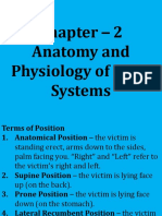 Chapter - 2 Anatomy and Physiology of Body Systems