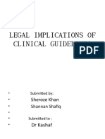 Legal Implications of Clinical Guidelines