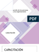 Desarrollo Organizacional - Capacitación