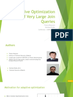 Adaptive Optimization of Very Large Join Queries: Thomas Neumann Bernhard Radke Conference: SIGMOD 2018