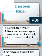 Online Classroom Rules