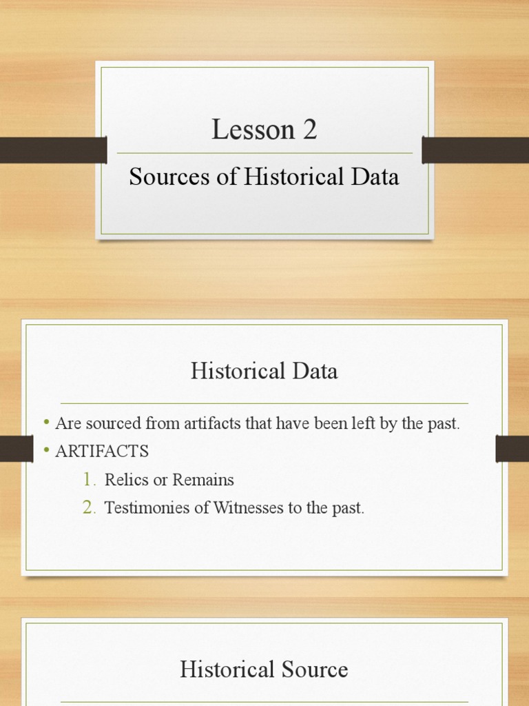 Historical Data Sources Explained | PDF | Narrative | Historian