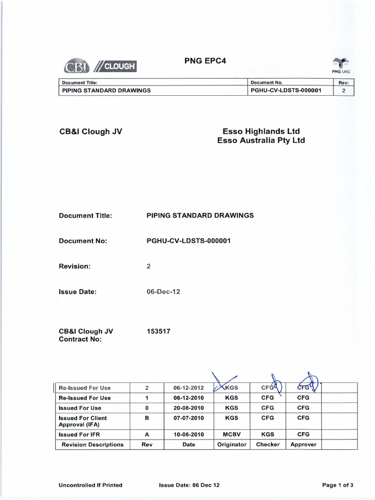 Piping Standard Drawings Overview | PDF | Mechanical Engineering ...
