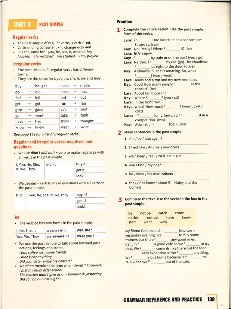 Past Simple Verb Forms Explained | PDF