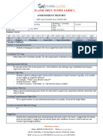 Placement Test Assesment Form - For Teacher - Updated