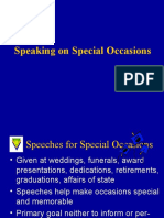 Topic 12 - Speaking On Special Occasions