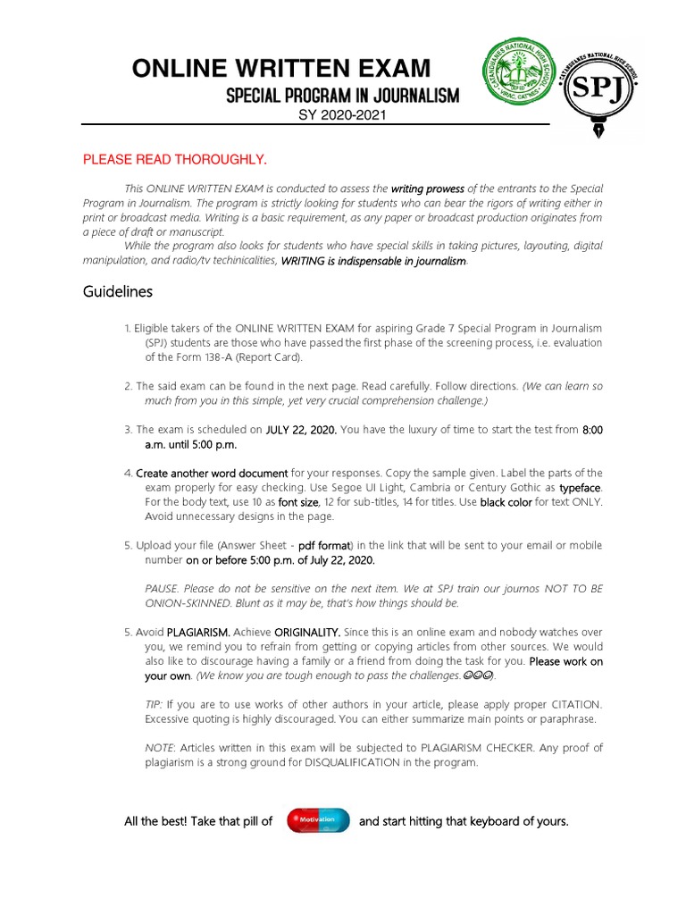 Online Written Exam Meaning In Hindi