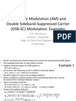 Amplitude Modulation (AM) and Double Sideband-Suppressed Carrier (DSB-SC) Modulation: Examples