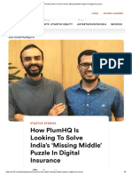 PlumHQ Aims To Solve India's Missing Middle Puzzle in Digital Insurance