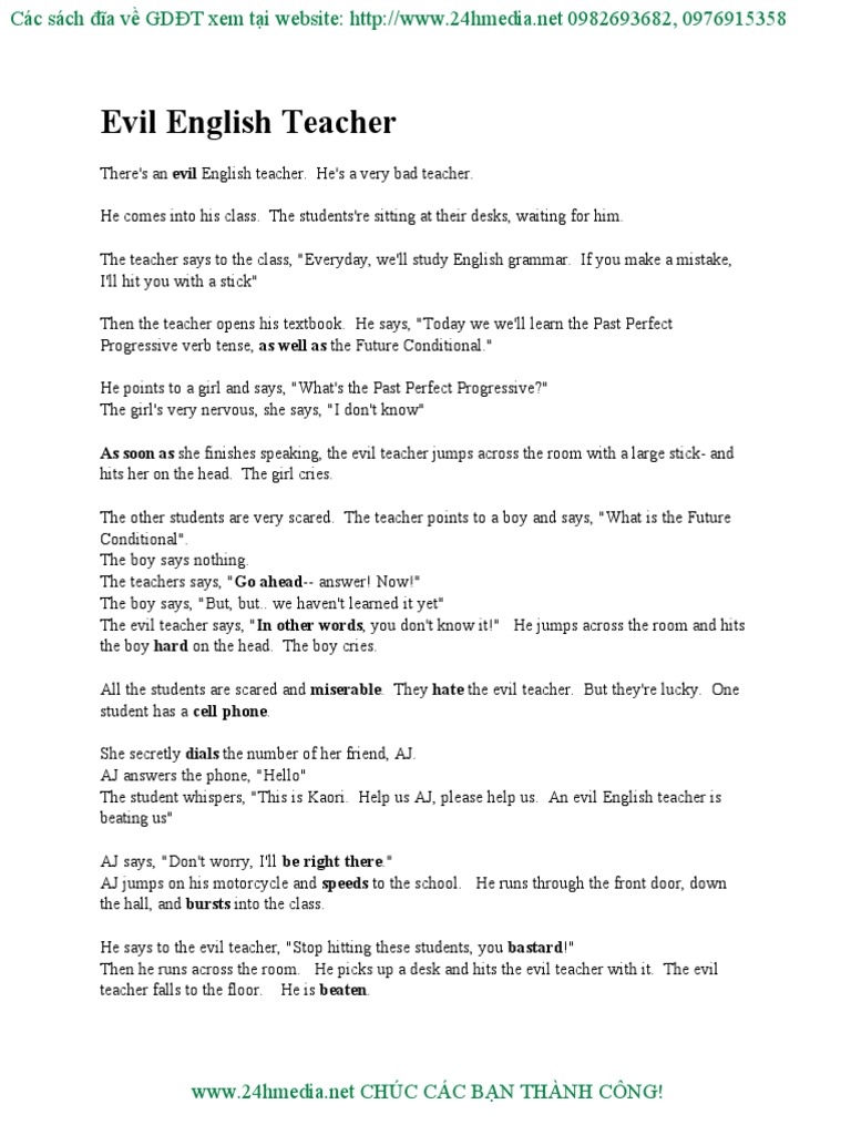 BOOK WITH EVIL TEACHER intelligence overview