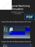 Orthogonal Machining Simulation - 170110001