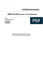 Operation Manual: SYSTEM Inverter Air Conditioners