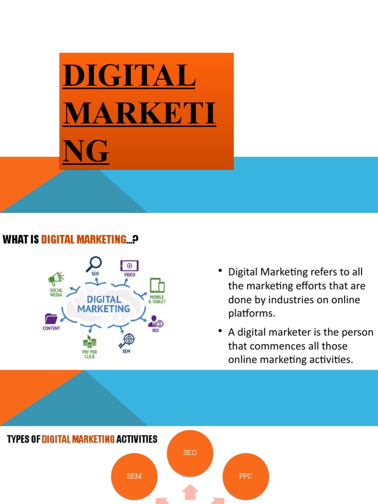 Digital Marketing Overview and Types | PDF | Search Engine Marketing ...