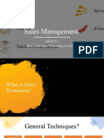 Sales Management: Group 1 Sales Promotion Techniques of Airlines