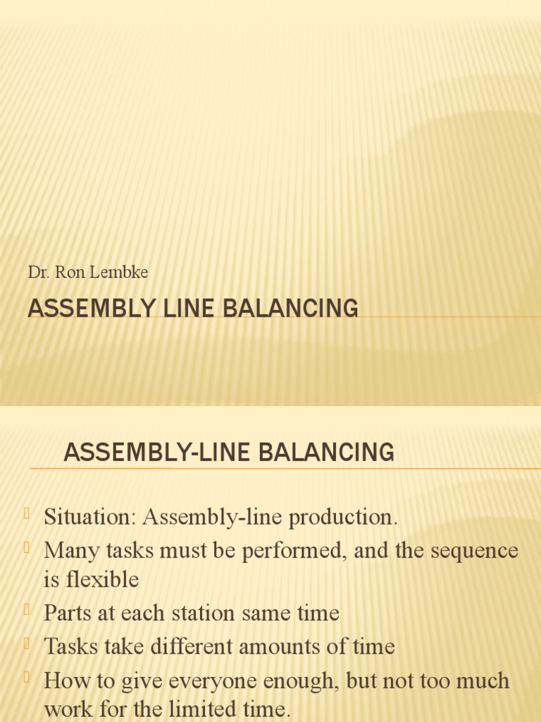MT&M 063Assembly Line Balancing PDF