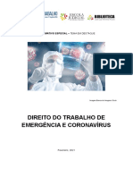 2021-02- Informativo de Direito do Trabalho e Coronavírus