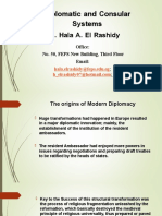Diplomatic and Consular Systems: Dr. Hala A. El Rashidy