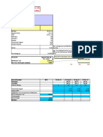 Input Cells - Please Enter Values in These Cells Formula Based Cells - Please Don't Edit These