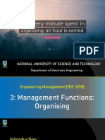 Engineering Management 3 - Organising