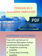 SUMMING AMPLIFIER (Peretemuan 4)