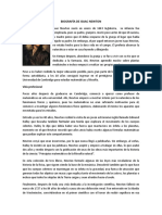 Documento de Issac Newton