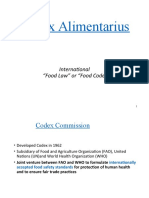 Codex Alimentarius: International "Food Law" or "Food Code"