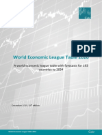 World Economic League Table 2020 forecasts by 2034