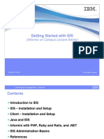 Getting Started With IDS: (Informix On Campus Lecture Series)