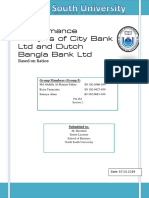 Financial Performance Analysis of City Bank Ltd and Dutch Bangla Bank Ltd
