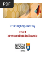 Introduction To Digital Signal Processing