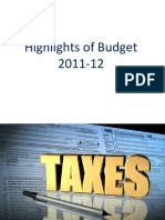Highlights of Indian Budget 2011-12
