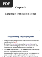 Chapter 3 - Language Translation Issues