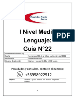 PRIMER NIVEL MEDIO LENGUAJE guia 22