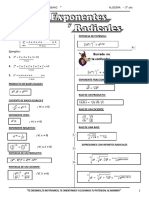 Potencia de potencia y exponentes fraccionarios