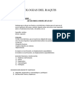 ESPONDILOLISTESIS - ESPONDILOLISIS. Clinicas, Traumato 2do Cuatri