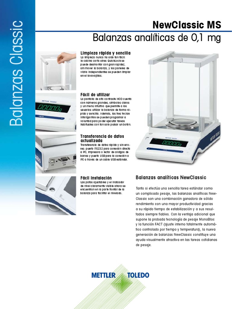 Mettler Toledo MS204S | PDF | Balanza