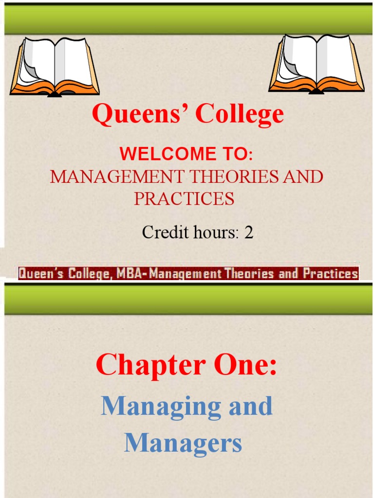 Queen's MBAManagement Theory and Practices PDF Goal Decision Making