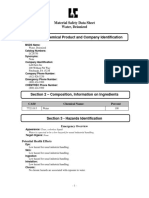 Material Safety Data Sheet Water, Deionized Section 1 - Chemical Product and Company Identification