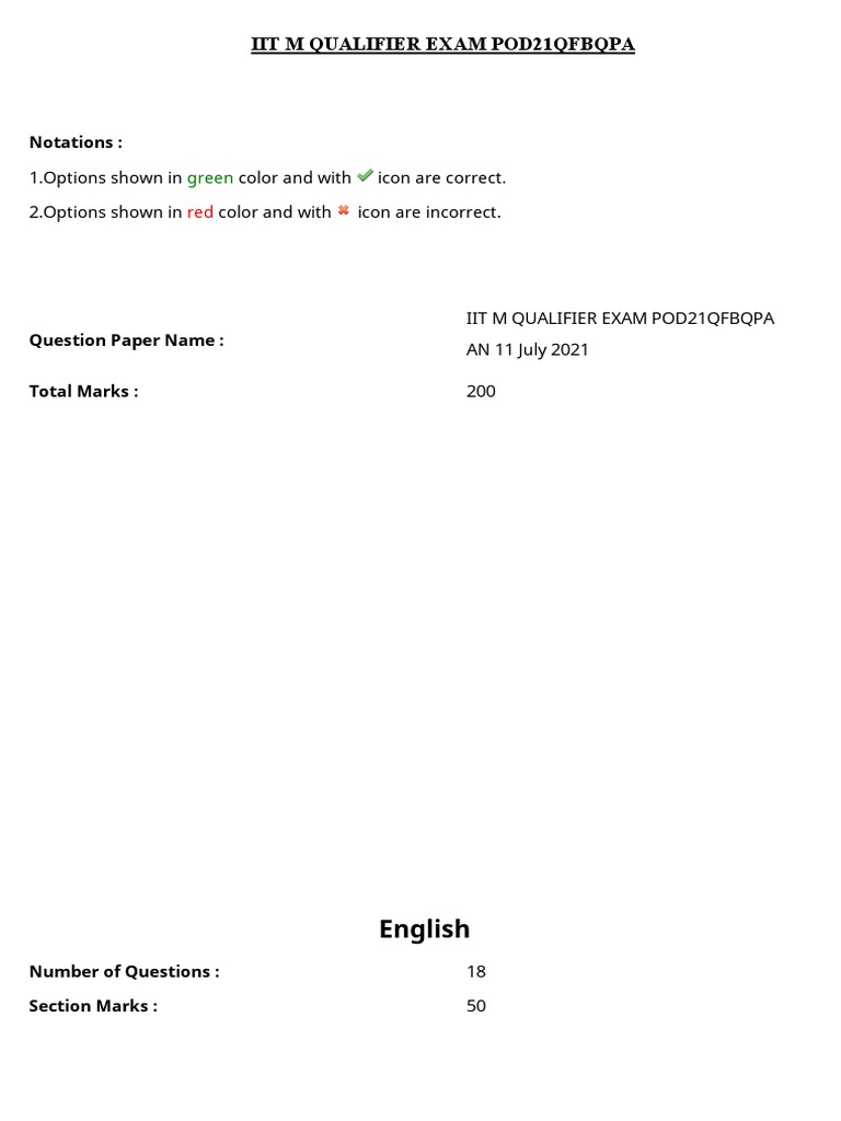 Iit M Qualifier Exam Pod21Qfbqpa