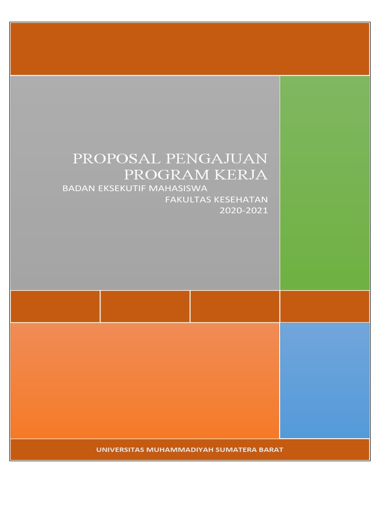 Proposal Pengajuan Program Kerja Bem Fakes | PDF | Karier ...