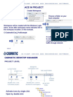 3D plant design software workspace creation