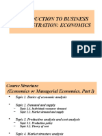 Introduction To Business Administration Economics