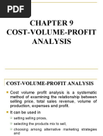 Cost-Volume-Profit Analysis