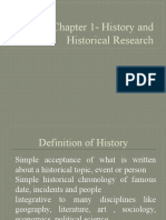 Cahpter 1 History Historical Research
