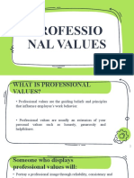 Professional Values PPT
