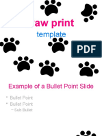 Paw Print: Template