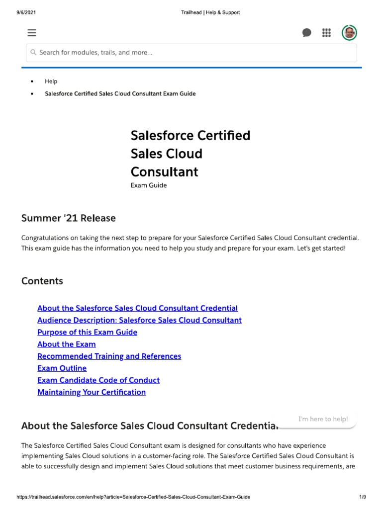 Exam Guide Sales Cloud | PDF