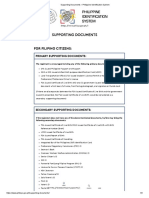 Supporting Documents - Philippine Identification System