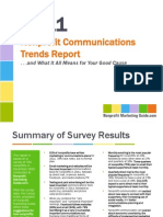 Nonprofit Communications Trends Report: - . .And What It All Means For Your Good Cause
